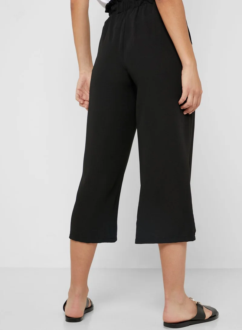 QUIZ Paper Bag Belted Culottes