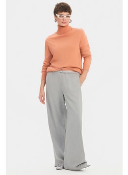 Women's Exclusive Turtleneck Viscose Blend Knitwear Sweater