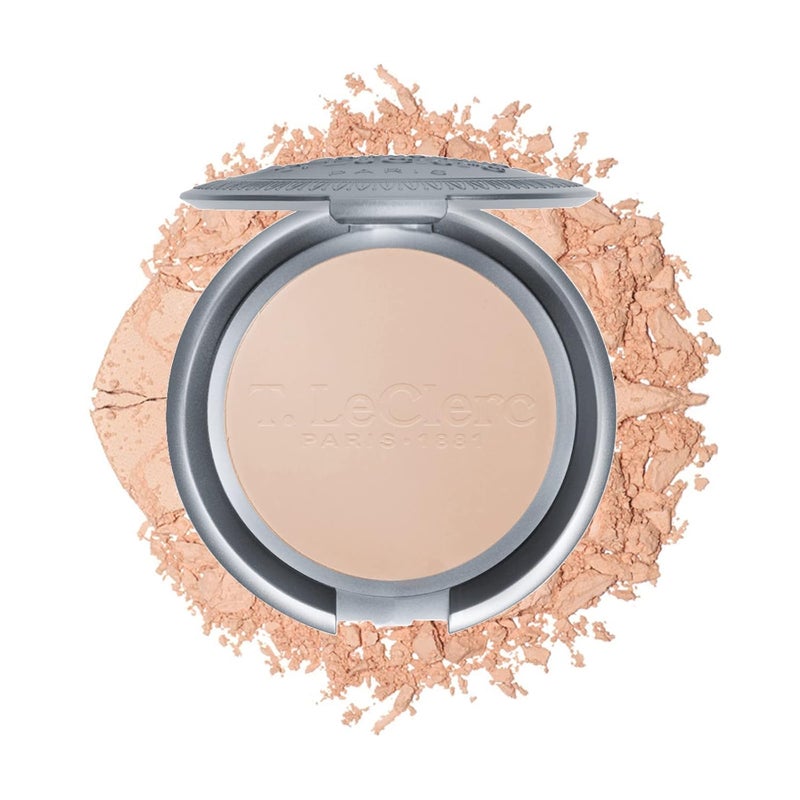 T Leclerc Compact Pressed Powder  SuperBlendable Face Makeup Longwear Portable Matte Finish Radiant Natural Medium to Full Coverage Airbrushing Mineral Base For Pores  Imperfections Sable