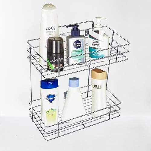 Drumil Shower Caddy 5 in 1 Stainless Steel Large Size Multipurpose Bathroom Shelf/Kitchen Shelf/Holder/Bathroom Accessories for Home - (Square) - Image 5