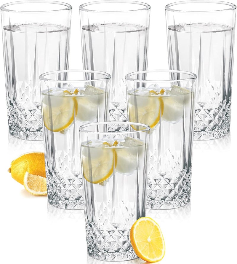 TREO by Milton Cairn 285 Water Glass Tumbler, Set of 6, 285 ml Each, Transparent - Image 1