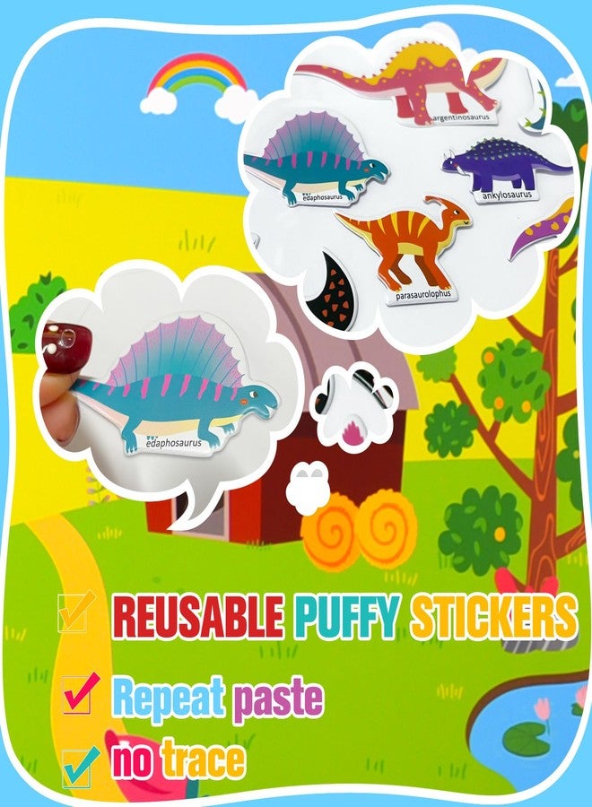 ASTARON Reusable Sticker Book for Toddlers, Animal World Stickers Road Trip Activities Car Airplane Activities Travel Toys for Kids, Kids Quiet Time Activities (2-6 Age) - Image 2