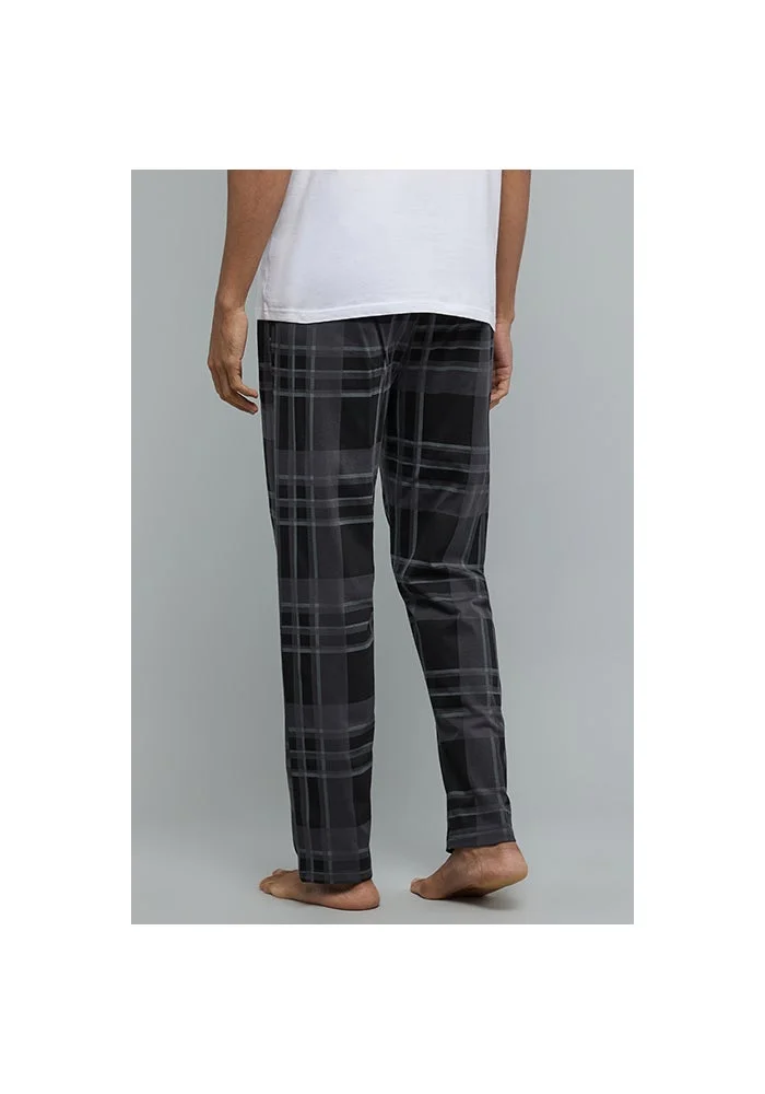 R&b  Plaid Lounge Pants with Drawstring Waist for Men | Best Price UAE