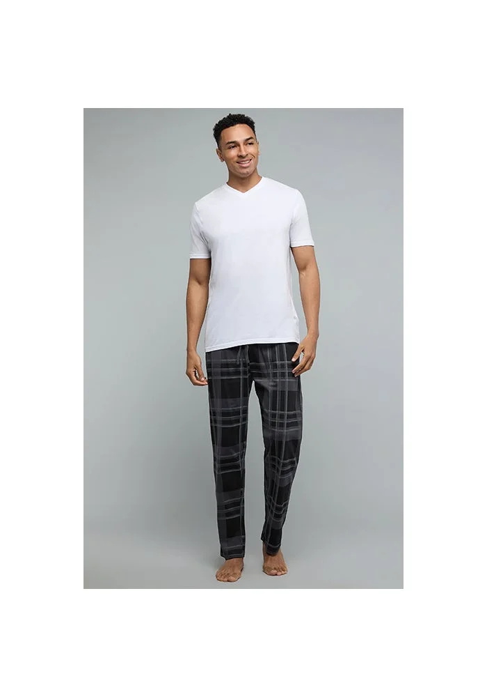 R&b  Plaid Lounge Pants with Drawstring Waist for Men | Best Price UAE
