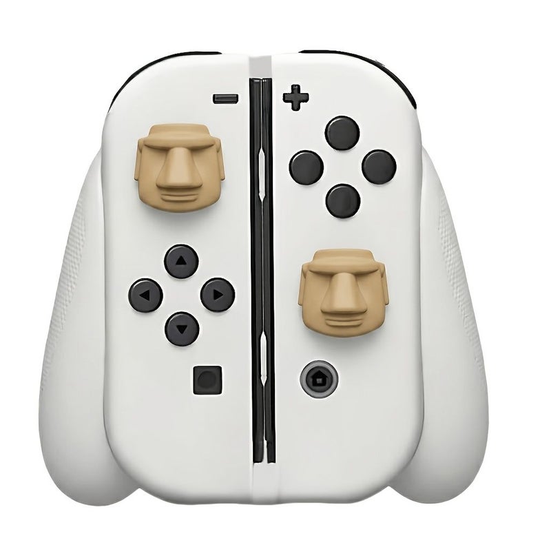 قطعتان من غطاء هزاز على طراز الصخر لجهاز التحكم Switch Pro باللون الأسود - Image 3