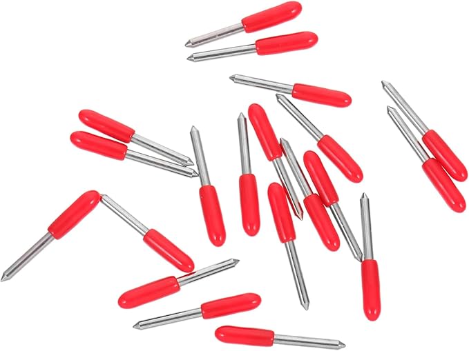 Tungsten Cutting Blades 20pcs Red Precision For Lettering Cutters And Plotter Tools - Image 1
