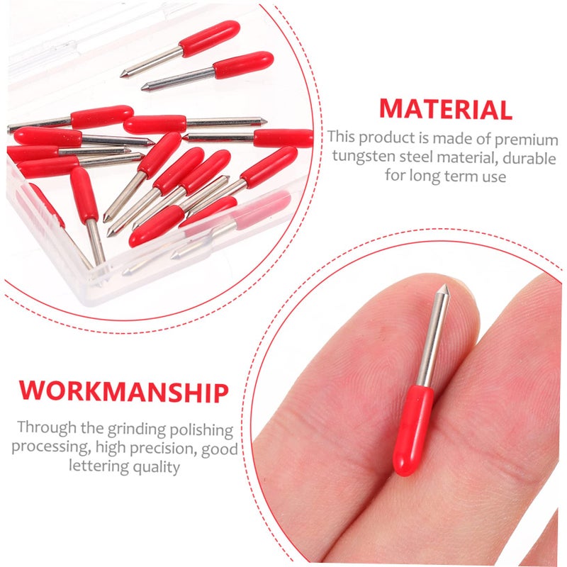Tungsten Cutting Blades 20pcs Red Precision For Lettering Cutters And Plotter Tools - Image 3