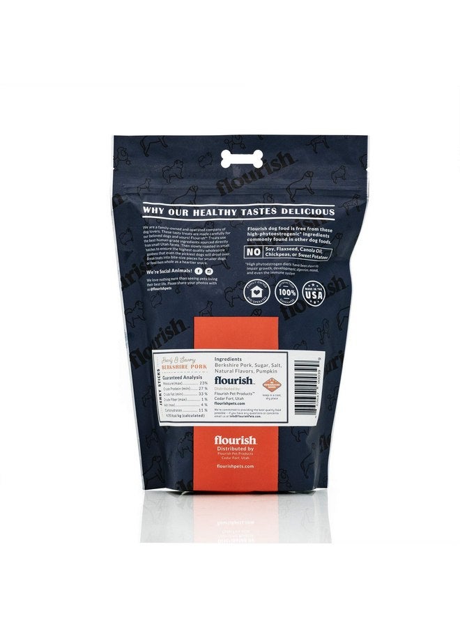 Flourish Pets Berkshire Pork Jerky/Meat Sticks, Dog Treats, Healthy Pet Training Chews (1 Pound) - Image 2