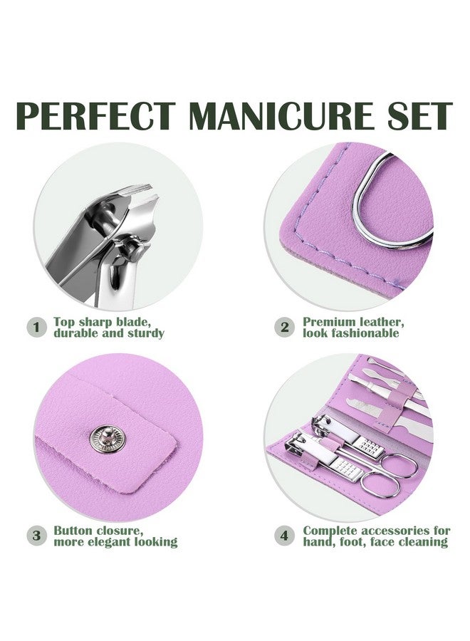 WILLBOND 12 Sets Manicure Set Nail Clippers Pedicure Kit 7 in 1 Stainless Steel Professional Pedicure Set Grooming Kits Nail Care Tools with Travel Case for Nail Care Multi Color (Bright Colors) - Image 3