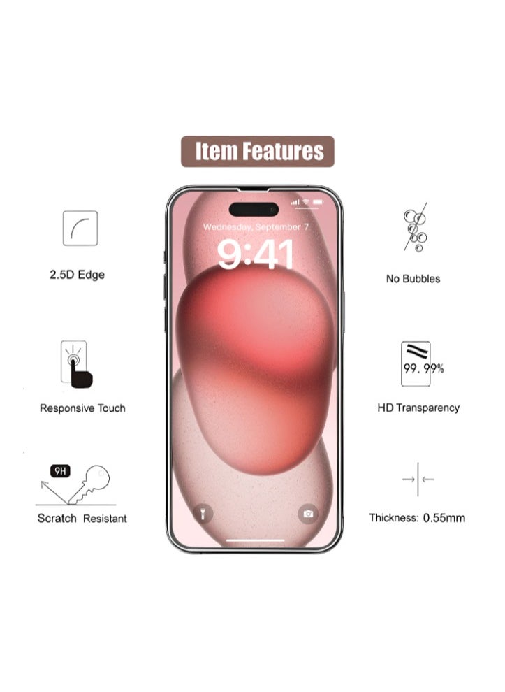 Generic - 3 Pcs Iphone 16 High Definition Transparent Anti scratch Screen Protector - Image 1