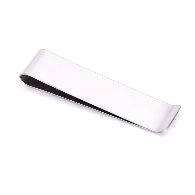 Stainless Steel Money Clip Classic Slim Cash Wallet Note Clip Credit Card Holder - Image 2