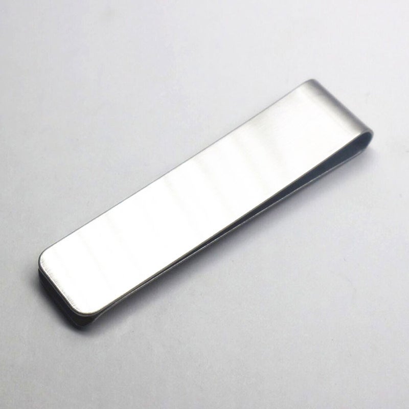 Stainless Steel Money Clip Classic Slim Cash Wallet Note Clip Credit Card Holder - Image 4