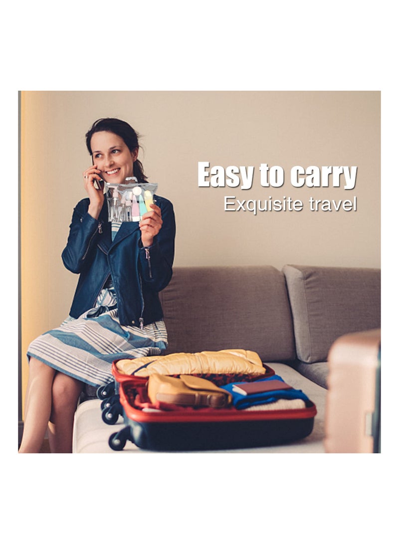 SOLARAE 11 PCS Travel Bottles Set for Toiletries - Refillable Plastic Containers for Shampoo, Lotion, Cream, and Dispenser Accessories - Leak Proof Travel Size Kit - Image 5