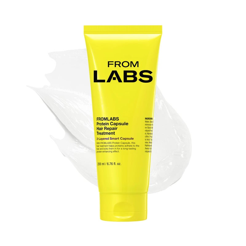 FROMLABS Protein Capsule Hair Repair Treatment, 3-Minute Keratin Hair Mask & Deep Conditioner for Damaged, Repair & Strengthen, Instant Detangling, Anti-Frizz, Low-pH, Fine-Hair Safe, 6.76 fl oz - Image 1
