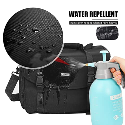CADeN Camera Bag Case Shoulder Messenger Bag with Tripod Holder Compatible for Nikon, Canon, Sony, DSLR SLR Mirrorless Cameras Waterproof (Black, Large) - Image 4
