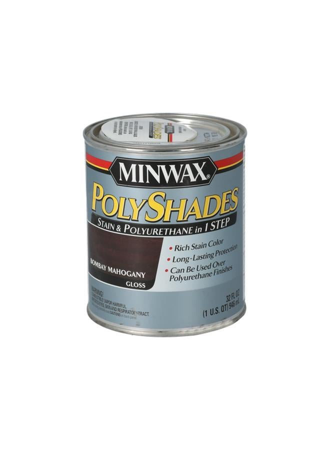 Minwax Polyshades Wood Stain Bombay Mahogany 32fl oz. - Image 1