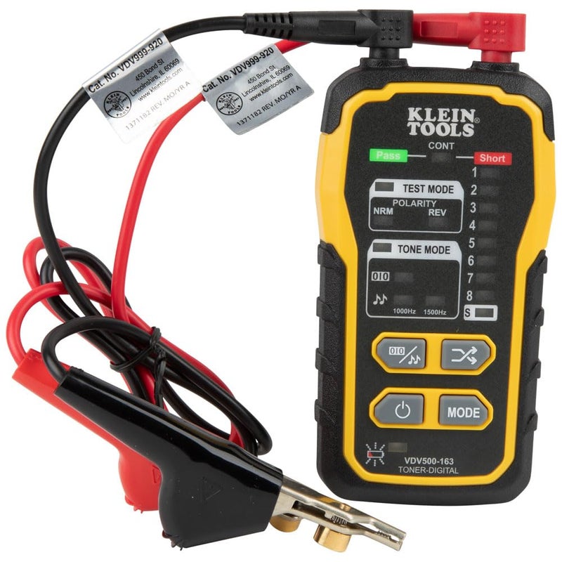 Klein Tools VDV500163 Wire Tracer Digital Tone Generator Continuity Cable Tester for for Ethernet Telephone Speaker Coax and Data Cables RJ45 RJ11 RJ12 - Image 2