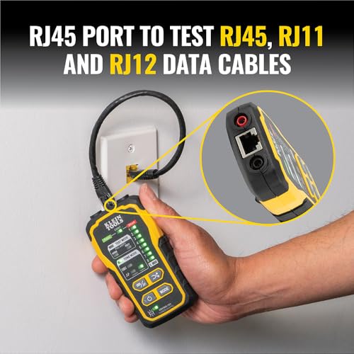 Klein Tools VDV500163 Wire Tracer Digital Tone Generator Continuity Cable Tester for for Ethernet Telephone Speaker Coax and Data Cables RJ45 RJ11 RJ12 - Image 3