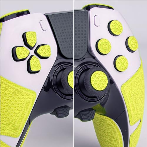 TALONGAMES Controller Grip Tapes Compatible with PS5 DualSense Edge, Ultra Version Anti Slip Tape, Sweat Absorbent, Skin kit, Compatible with PlayStation 5 Edge Grips, Buttons, Trigge, D-pad Neon - Image 3