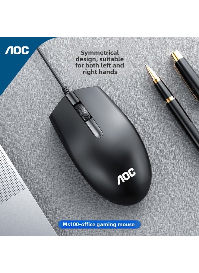 Generic AOC Computer Wired Mouse Business Office Game Home Desktop Notebook USB Mouse Spot Wholesale-Color:M163 Wired Mouse  - Image 3