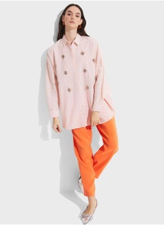 JUNE Emballished  Button Down Shirt  - Image 5