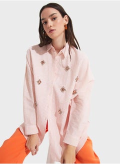 JUNE Emballished  Button Down Shirt  - Image 1