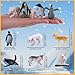 JOKFEICE 25Pcs Small Polar Animals Figurines Realistic Plastic Polar Bear Penguin Winter Arctic Animals for Early Educational Birthday Cupcake Topper for Kids - Image 4