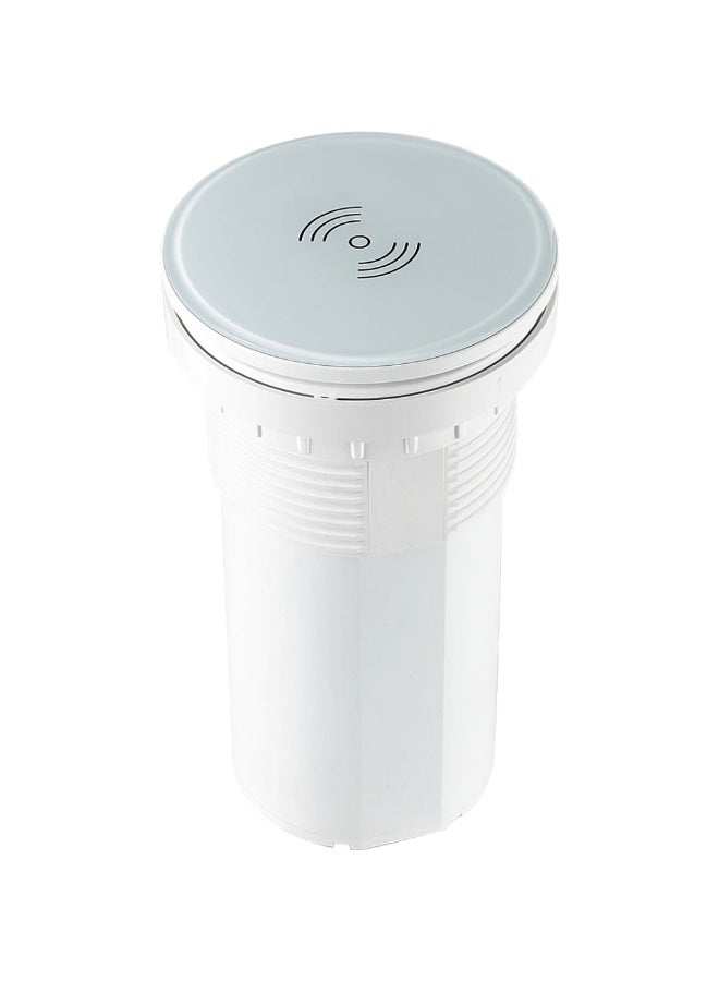 TOEFL Quad desktop socket with USB, Type-C, and wireless charging white - Image 2