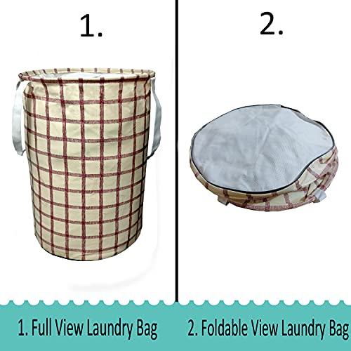 KANUSHI Industries®100% Waterproof & Dustproof Front Load Automatic Washing Machine Cover (Suitable for 6 Kg, 6.5 kg, 7 kg, 7.5 kg)+1 pc Designer Laundry Bag (VAR-Washing-Front+LB-NW-NEW-05) - Image 5