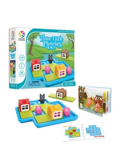 SmartGames SmartGames Three Little Piggies - Deluxe Cognitive Skill-Building Puzzle Game featuring 48 Playful Challenges for Ages 3+  - Image 1