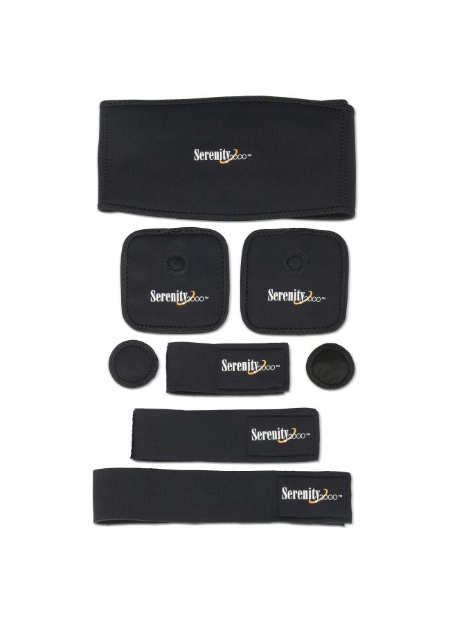 SERENITY2000 SERENITY2000 Full Body Magnetic Vitality Set for Pain Relief, Reduce Inflammation, Improve Circulation Eight-Piece Set (Large/XL - waist up to 50")  - Image 1