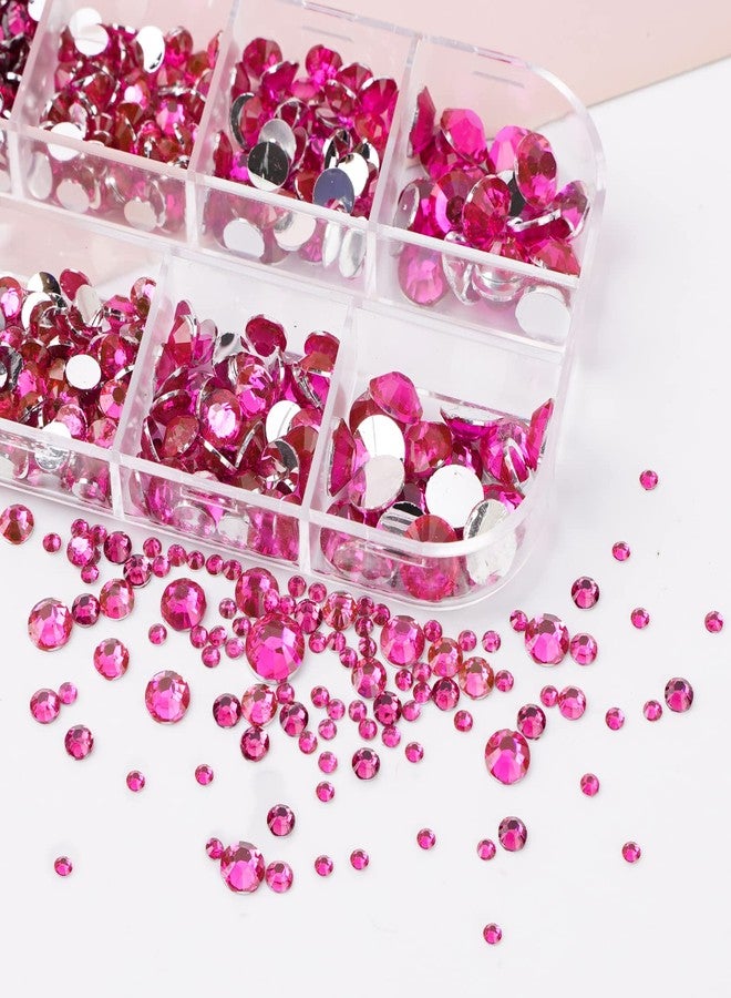 Canvalite 2784PCS Rhinestones Flat Back Gems, Nail Rhinestones Nail Art Gems with Pick Up Tweezers and Rhinestone Picker Dotting Pen, Nail Art Tools for Nails, Clothes, Face, Craft - Image 3