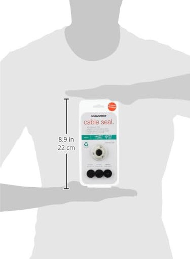 Scanstrut DS21A-P Small Cable Seal for Connectors to 0.83" and Cables 0.165"-0.35" - Plastic - Image 3