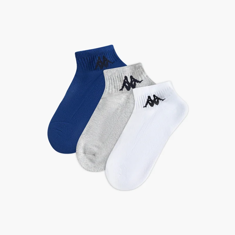Kappa Set of 3 - Kappa Striped Ankle Length Half Terry Socks