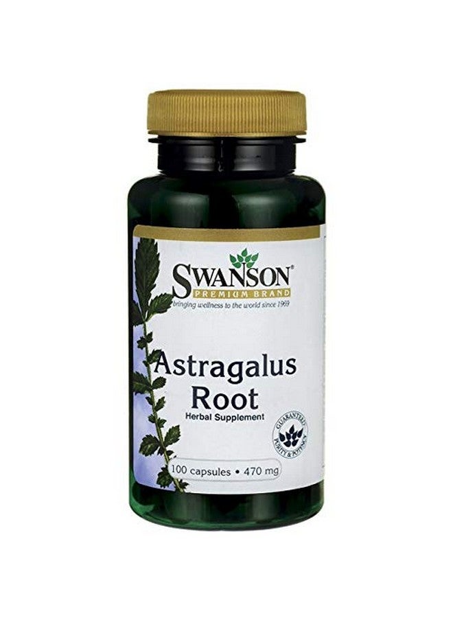 SWANSON Astragalus Root Herbal Supplement Promoting Immune System Support Natural Formula Supporting Heart  Liver Health 100 Capsules 470Mg Each - Image 2