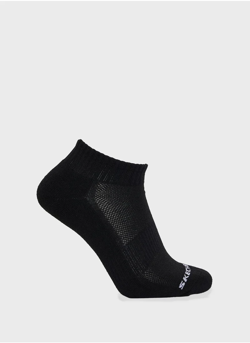 SKECHERS 3 Pack Quarter Crew Socks