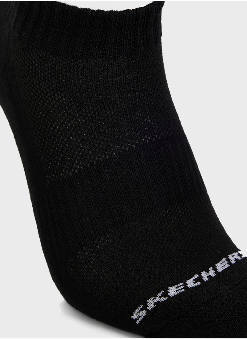 SKECHERS 3 Pack Quarter Crew Socks  - Image 5