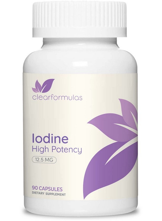 ClearFormulas Iodine 12.5 Mg High Potency Iodine And Iodide Supplement To Support Thyroid Health And Hormone Balance 90 Capsules (90 Servings) - Image 2