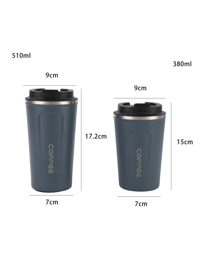 Marzo Army Green style 2 304 Stainless Steel Vacuum Coffee Cup, Portable Outdoor Travel Mug With Insulated Sleeve, Business Thermos Cup, Customizable - Image 5