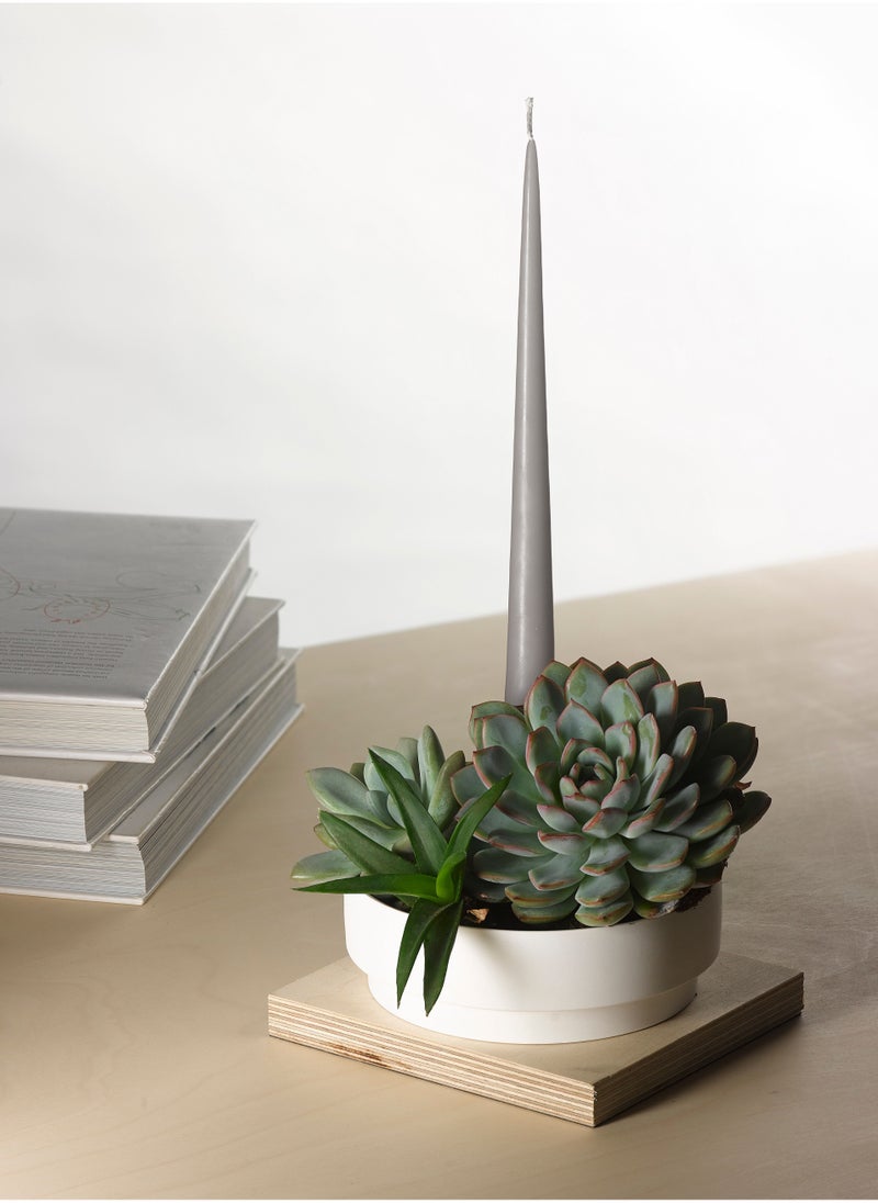 Aery Living Aery Living Orbital Step White Medium Candle Holder  - Image 1