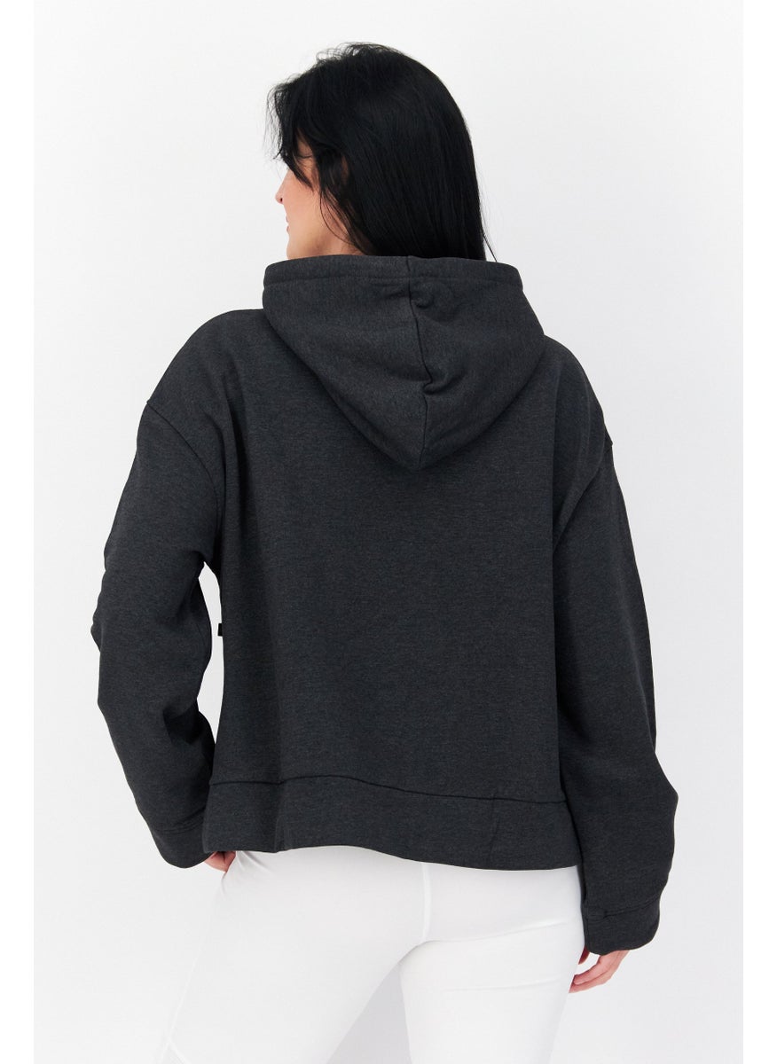 Women Hooded Solid Long Sleeve Hoodies, Charcoal - pzsku/ZA2EFBF1556A67550E883Z/45/_/1724351025/a51f8f77-d252-4366-8bef-a033f7bc297c