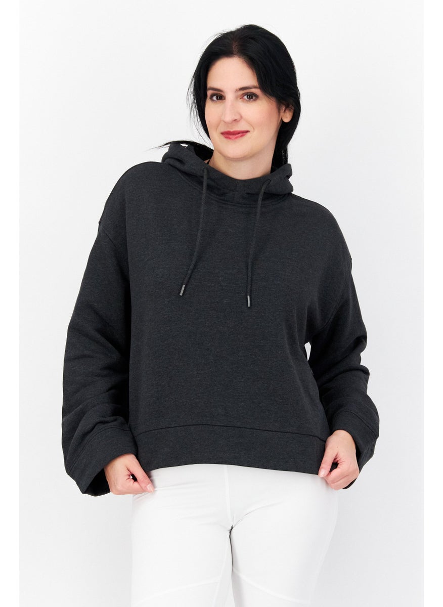 Women Hooded Solid Long Sleeve Hoodies, Charcoal - pzsku/ZA2EFBF1556A67550E883Z/45/_/1724351116/c1cc7f35-2cf3-4f0f-8ba4-4783fb548002