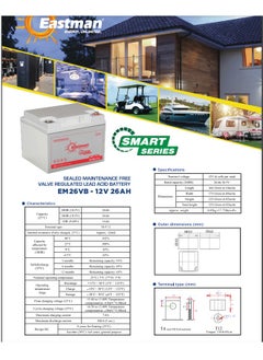 EASTMAN 12 V - 26 AH - pzsku/ZA2EFC099AABAEABB8892Z/45/_/1735394961/c48162c8-8f09-43da-bb43-df6947be10f7