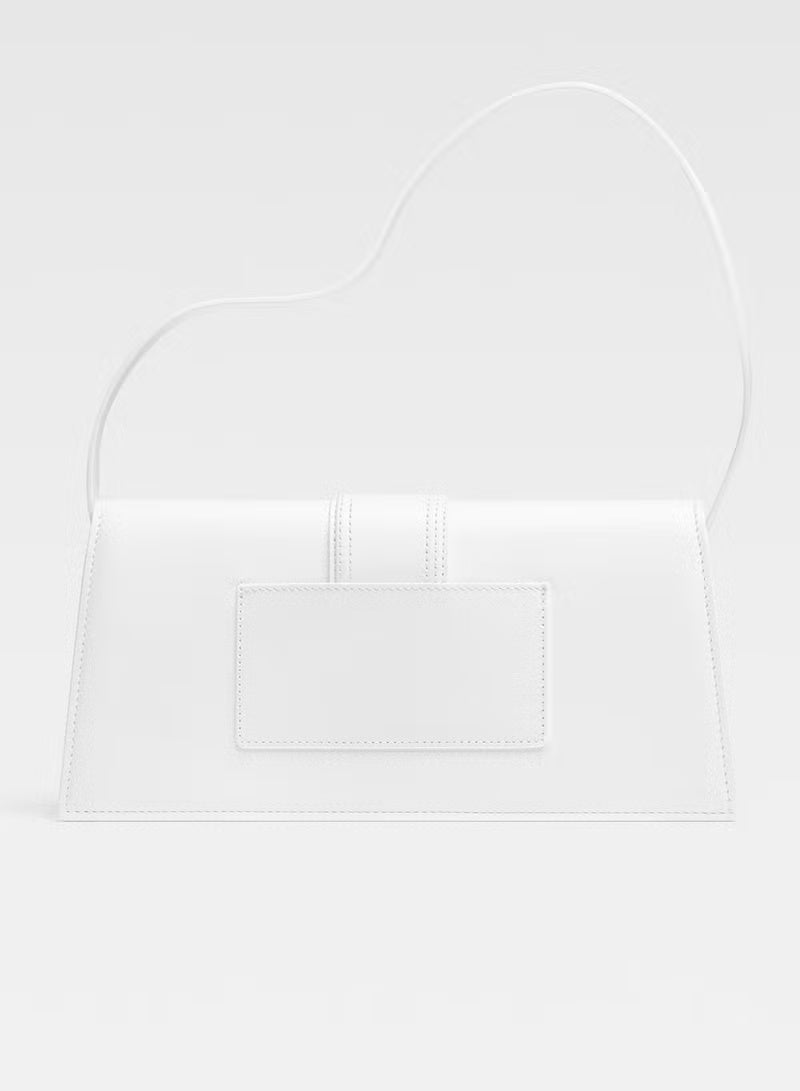 JACQUEMUS The Bambino Long Flap Bag, Women's Hand Bag, Women's Shoulder Bag, Women's Tote Bag, Women's Travel Bag, White-28cm - Image 4