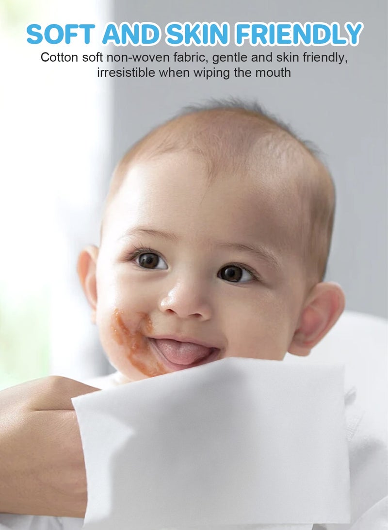 URbazaar Baby Wipes, Diaper Wipes for Sensitive Skin, Wet Wipes with 99% Water Based, Hypoallergenic, Safe and Gentle, 16 Packs (128 Wipes Total) - Image 4