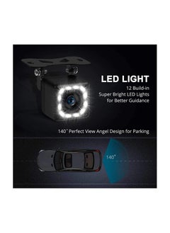 MR.SMART MrSmart Car Backup Camera, Rear View Camera Ultra HD 12 LED Night Vision,Waterproof Reverse Camera 140° Wide View  with Multiple Mount Brackets for Universal Cars,SUV,Trucks,RV and More  - Image 4