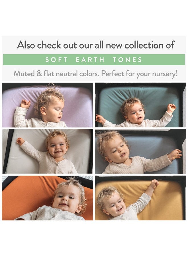 Joey + Joan Pack and Play Sheets Fitted - Compatible with Graco Pack n Play Playard Crib and Other 27 x 39 Inch Playpen Mattress - Snuggly Soft 100% Jersey Cotton - Farm Animals - 2 Pack - Image 4