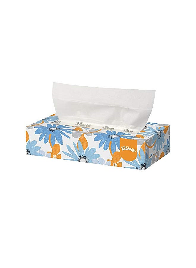 Kimberly-Clark Kleenex 21606BX White Facial Tissue, 2-Ply, White, Pop-Up Box (Box of 125 Tissues) - Image 1