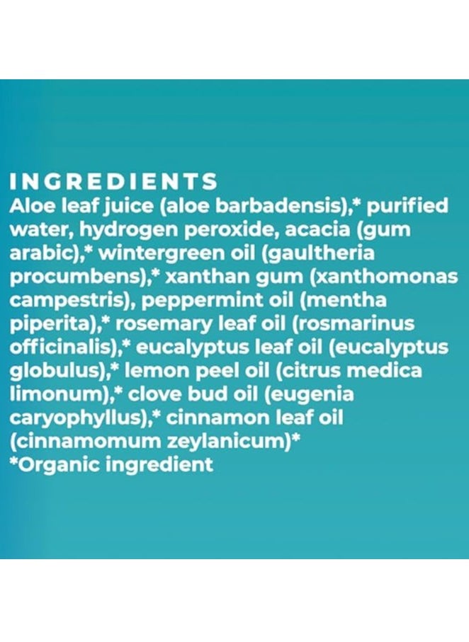 Essential Oxygen Essential Oxygen Certified BR Organic Brushing Rinse, All Natural Mouthwash for Whiter Teeth, Fresher Breath, and Happier Gums, Alcohol-Free Oral Care, Wintergreen, 16 Ounce  - Image 2