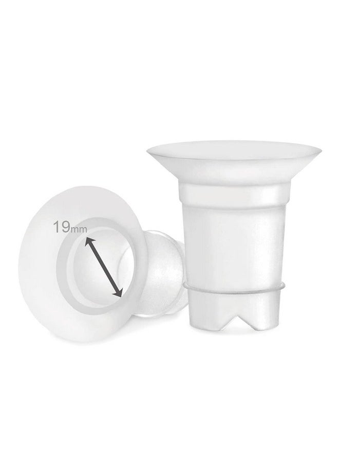 Maymom Maymom Flange Inserts 19 mm for Medela, Spectra 24 mm Shields/Flanges, Momcozy/Willow Wearable Cup. Compatible with Medela Freestyle, Harmony to Reduce 24mm Nipple Tunnel Down to 19 mm; 2pc/Each  - Image 4